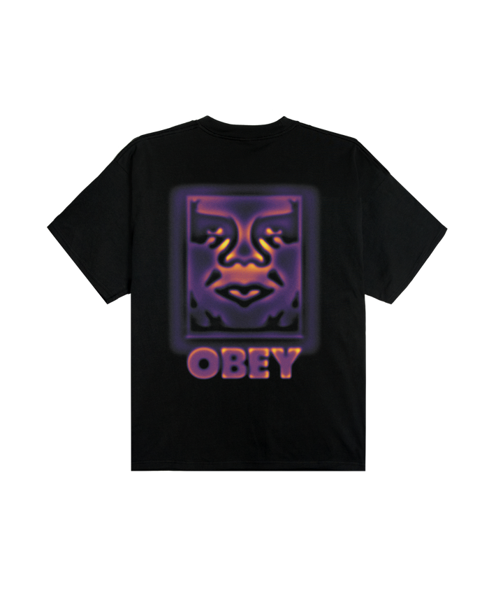 HEAT MAP ICON HEAVYWEIGHT T-SHIRT - BLACK
