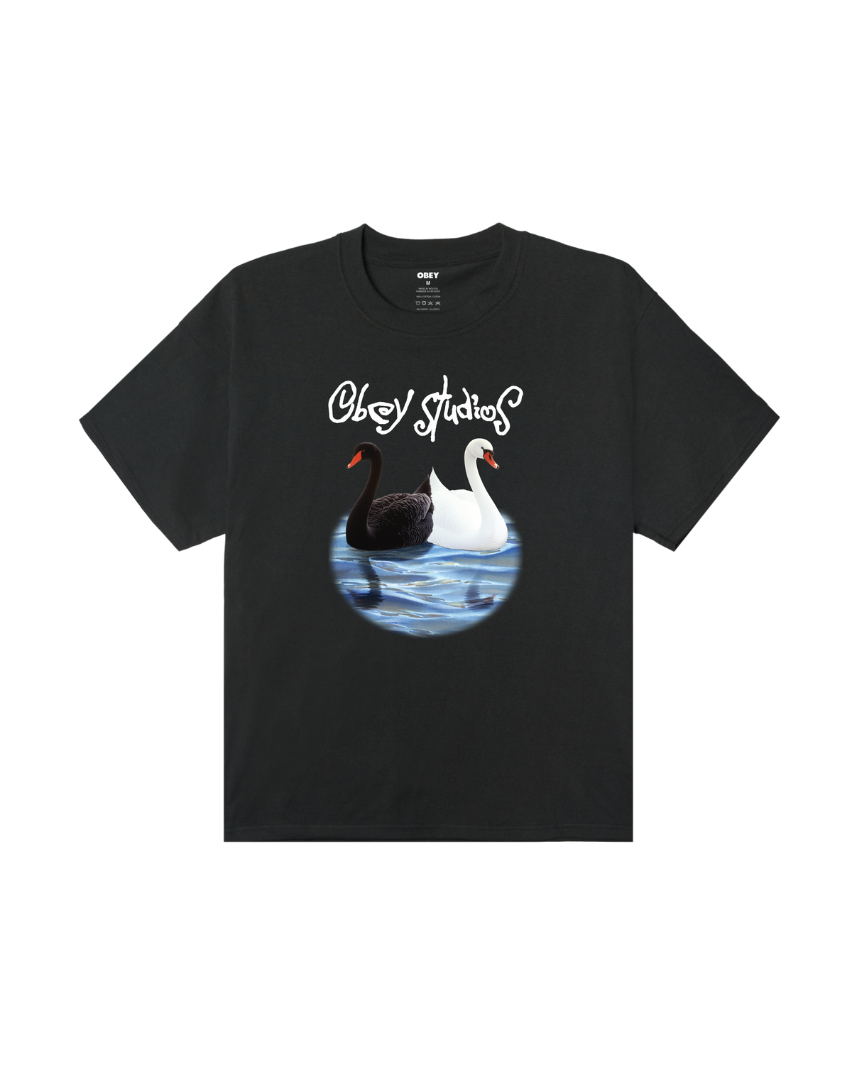 STUDIOS SWAN HEAVYWEIGHT T-SHIRT - VINTAGE BLACK