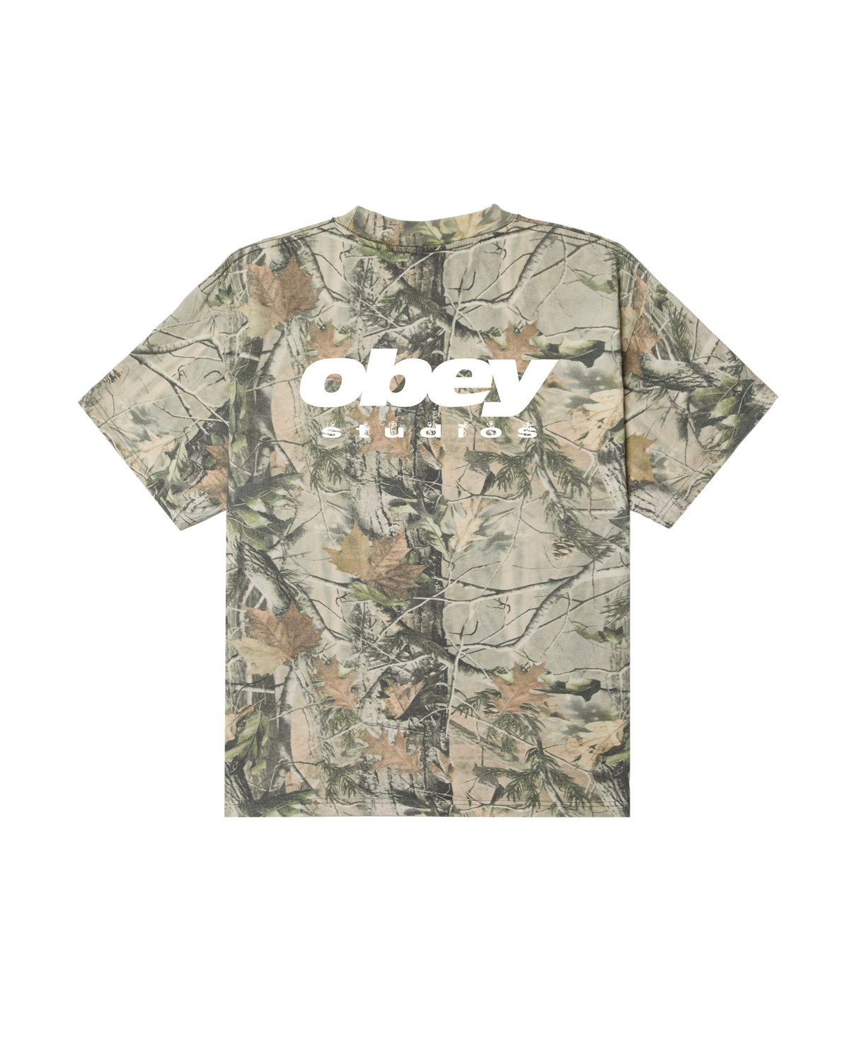 GET UP HEAVYWEIGHT T-SHIRT - LEAF CAMO