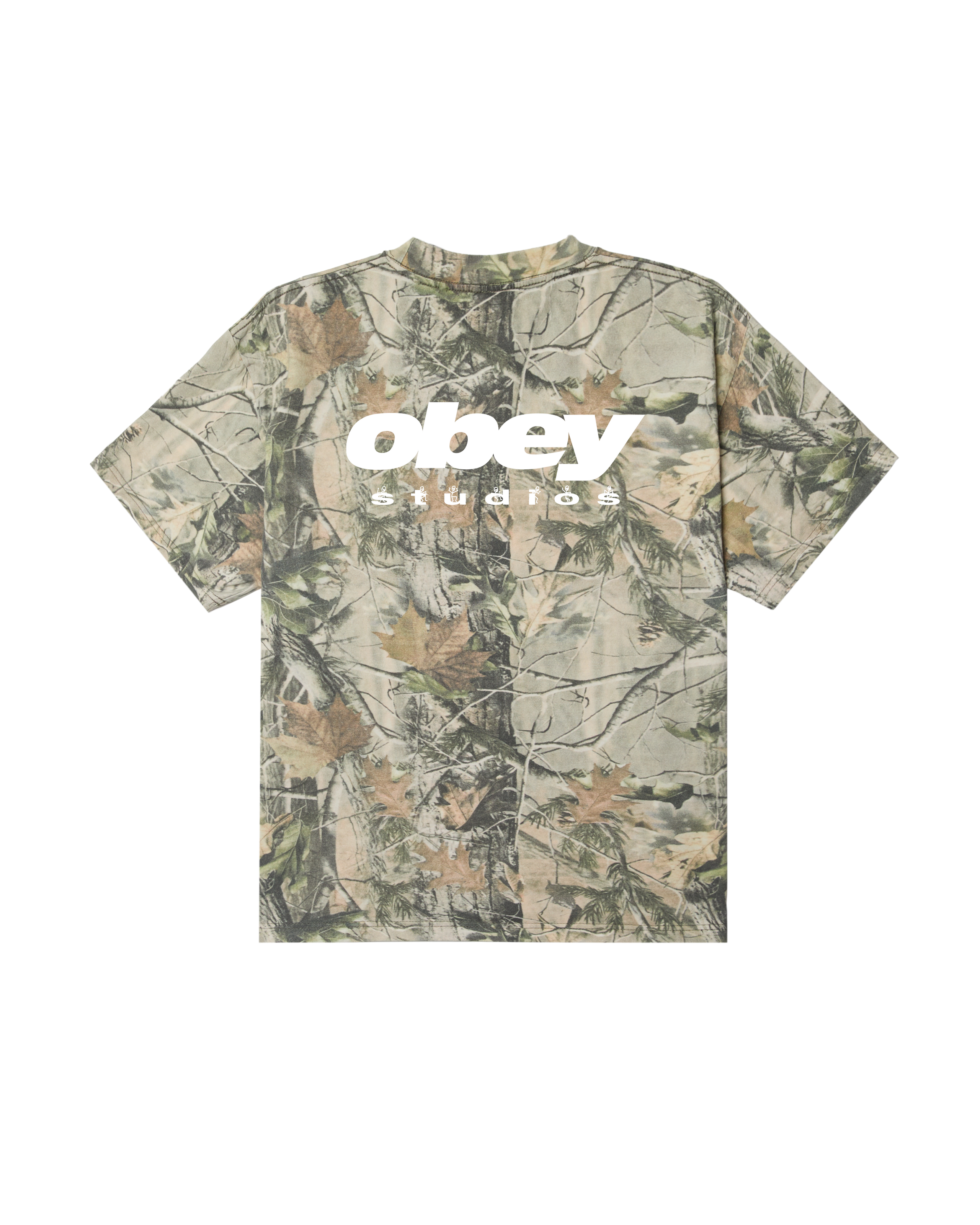 GET UP HEAVYWEIGHT T-SHIRT - LEAF CAMO