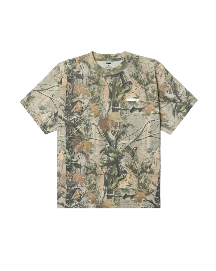 GET UP HEAVYWEIGHT T-SHIRT - LEAF CAMO