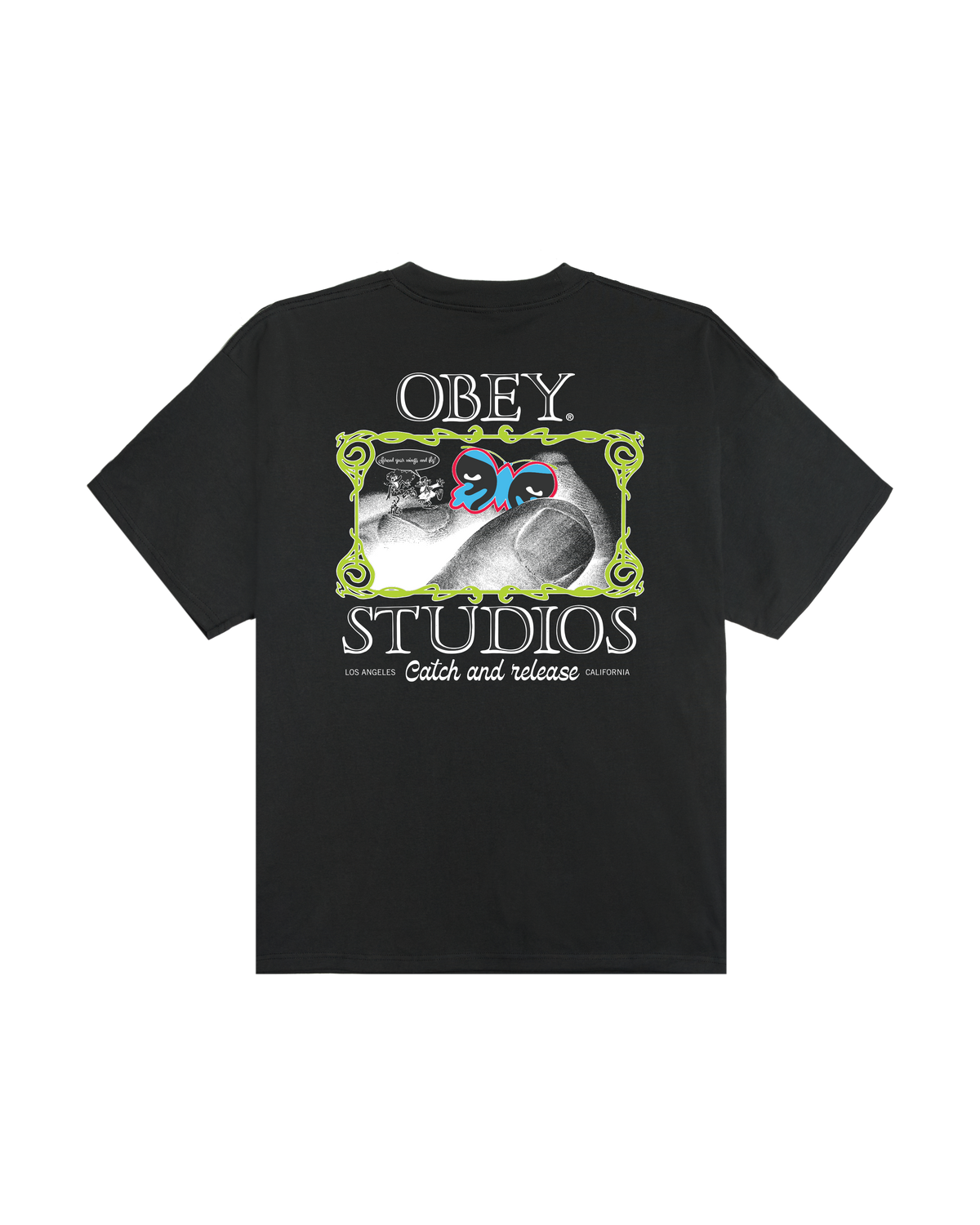 CATCH AND RELEASE HEAVYWEIGHT T-SHIRT - VINTAGE BLACK