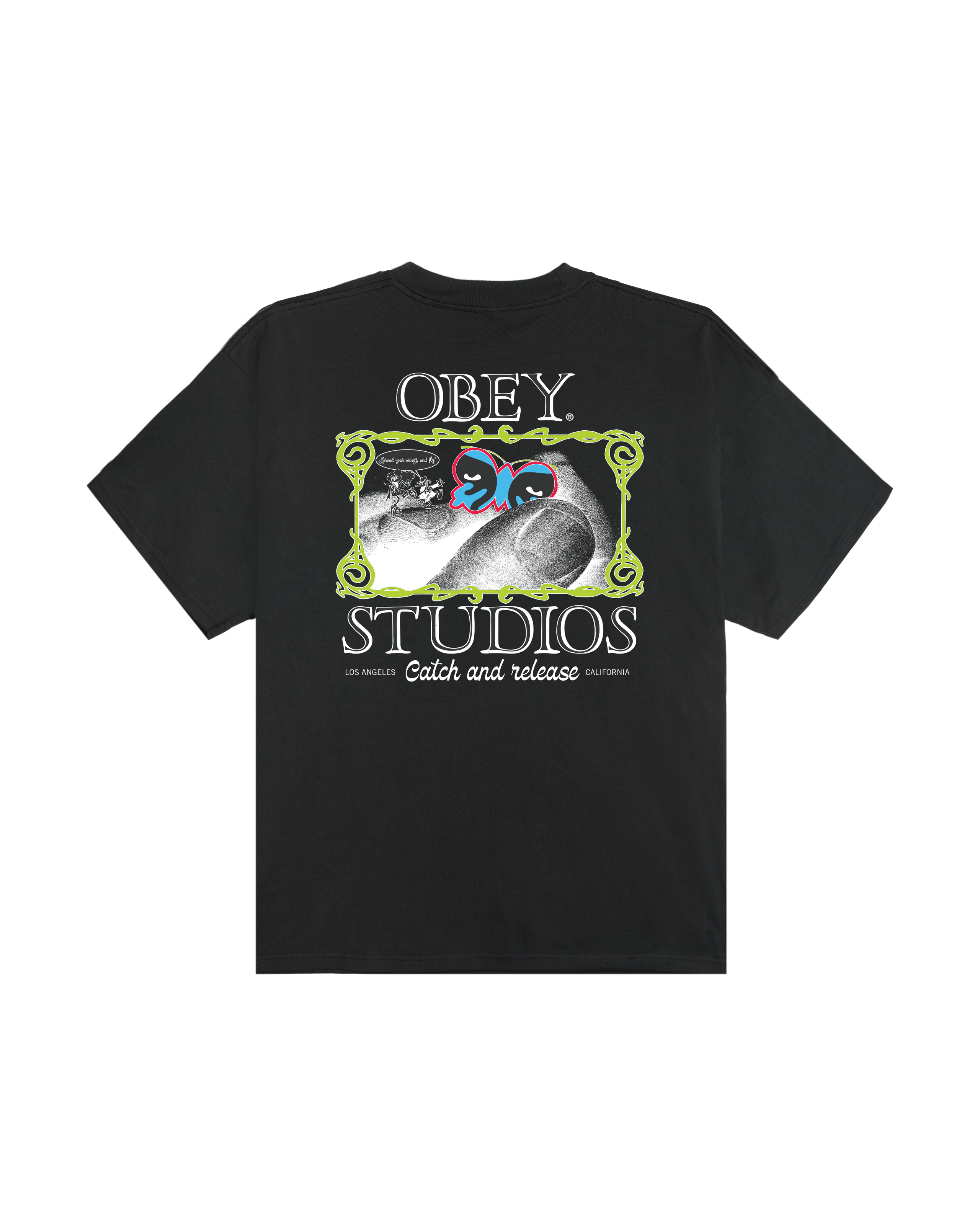 CATCH AND RELEASE HEAVYWEIGHT T-SHIRT - VINTAGE BLACK