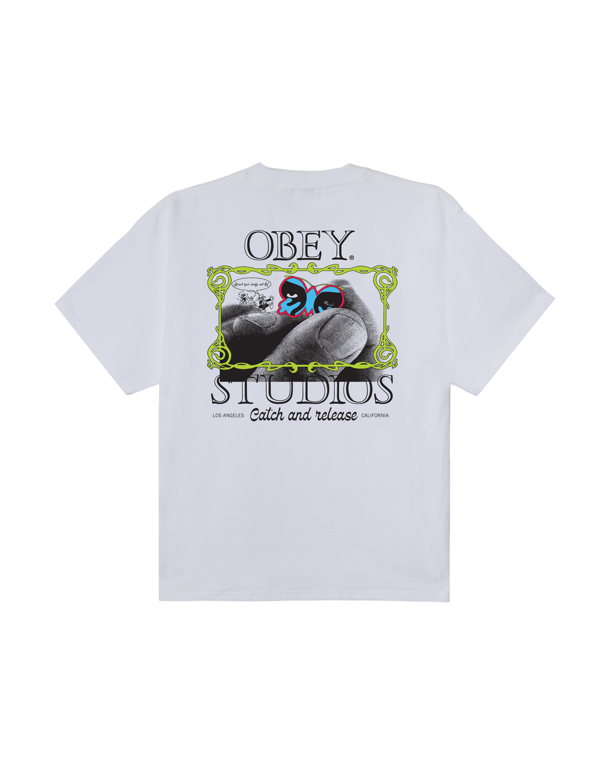 CATCH AND RELEASE HEAVYWEIGHT T-SHIRT - WHITE
