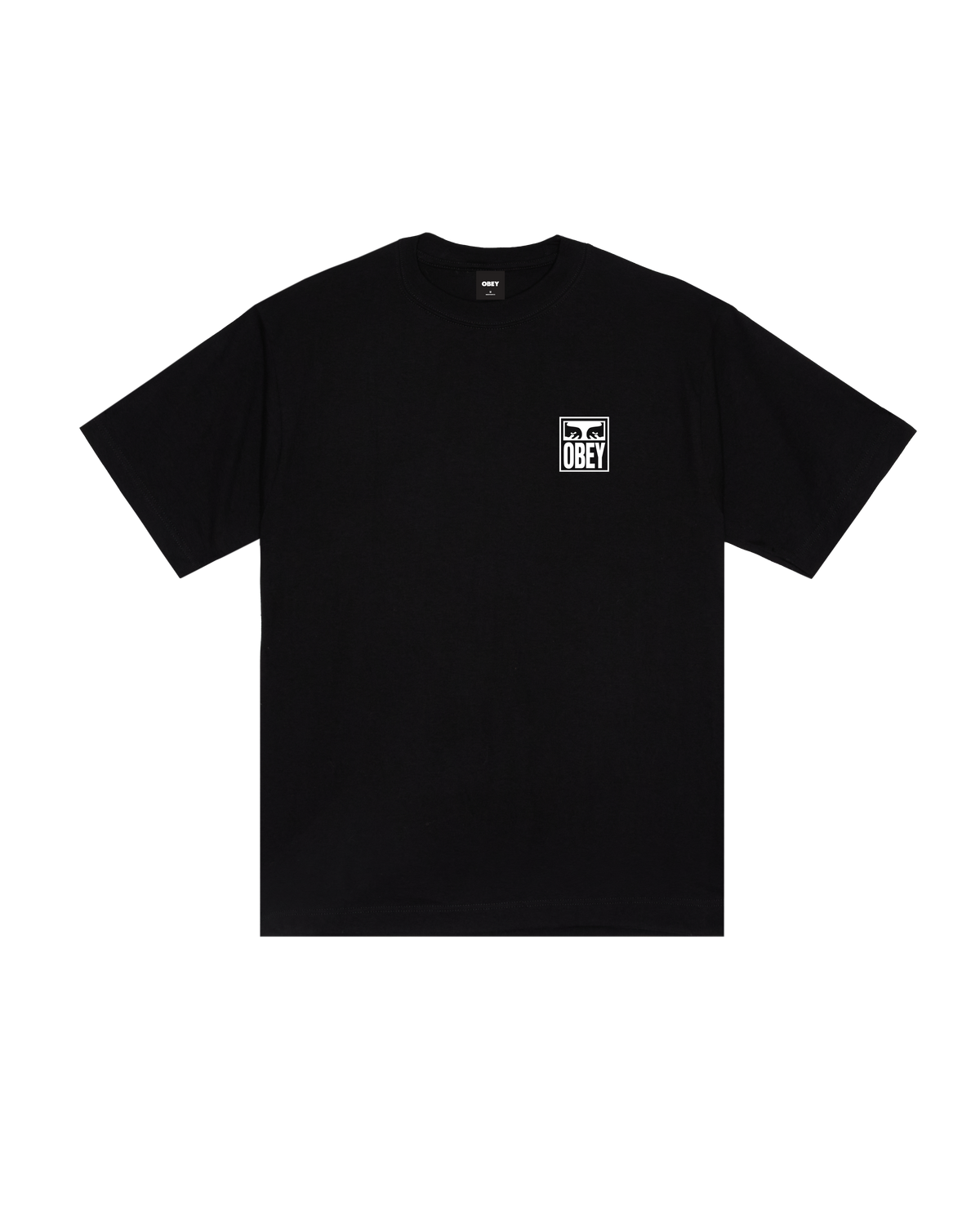 OBEY EYES ICON HEAVYWEIGHT T-SHIRT - BLACK