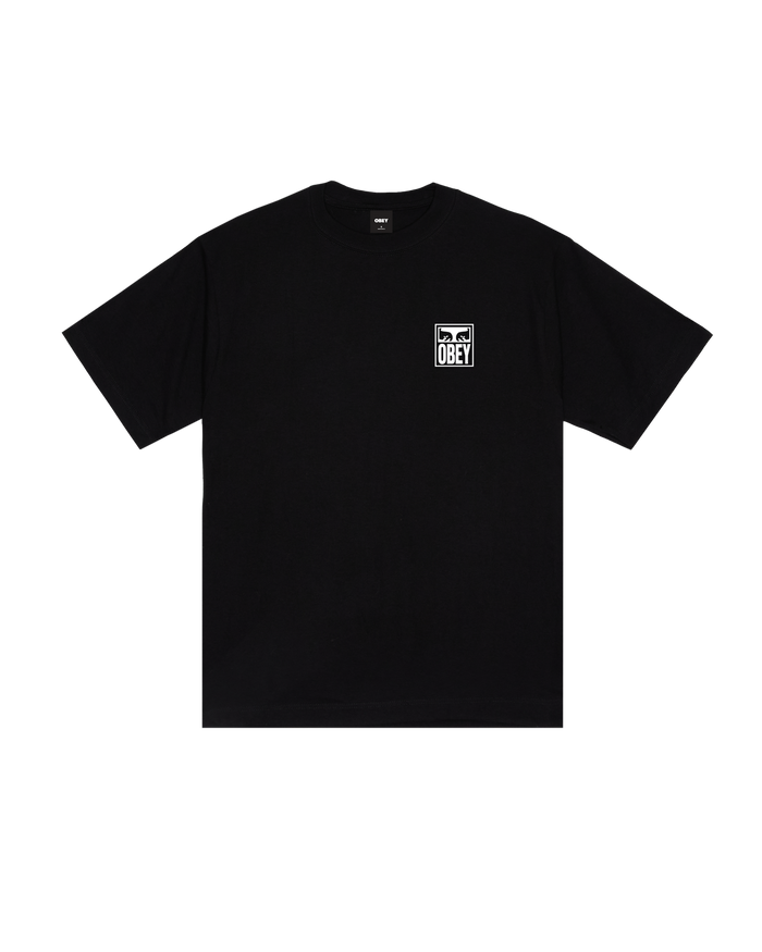 OBEY EYES ICON HEAVYWEIGHT T-SHIRT - BLACK