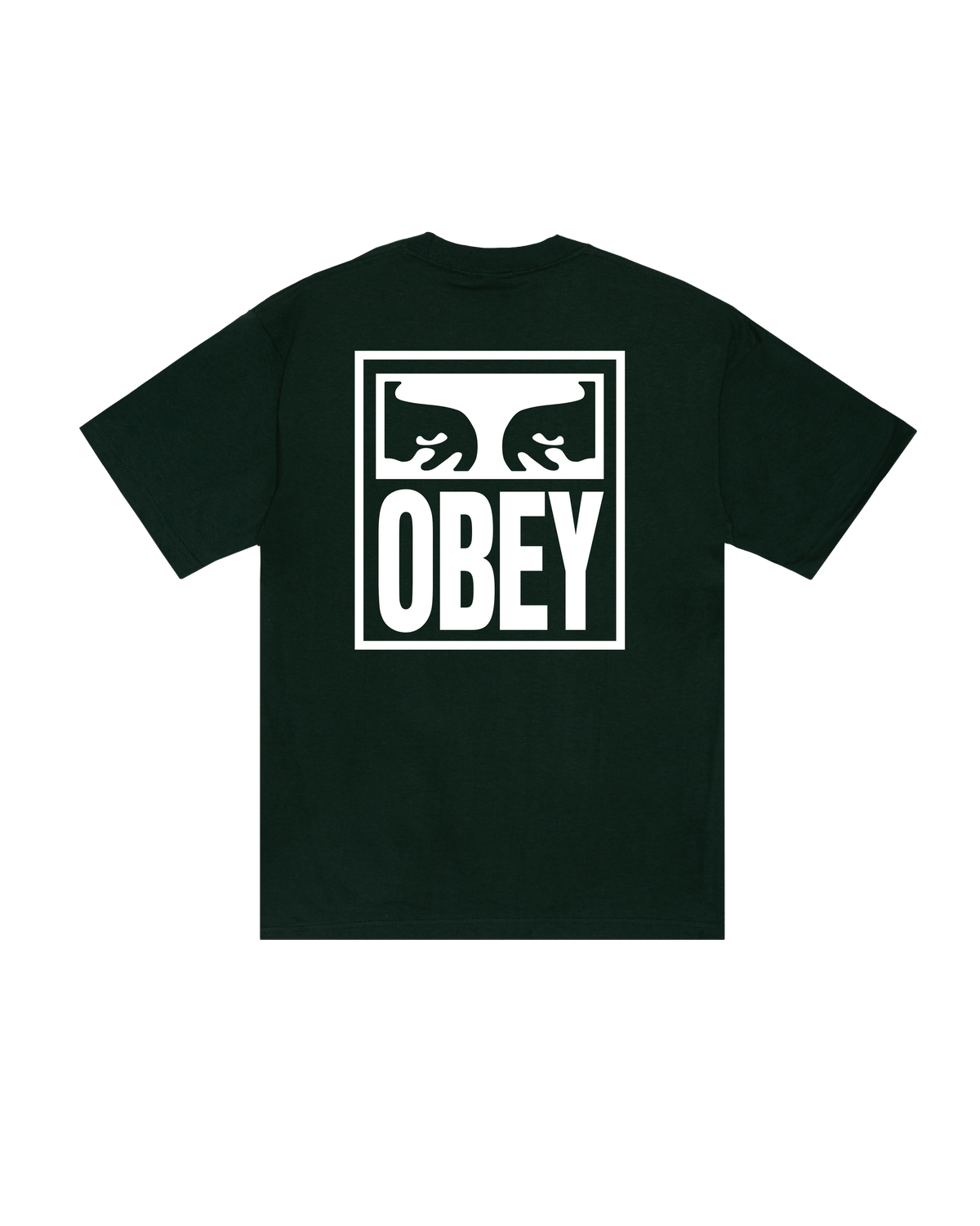 OBEY EYES ICON HEAVYWEIGHT T-SHIRT - FOREST GREEN