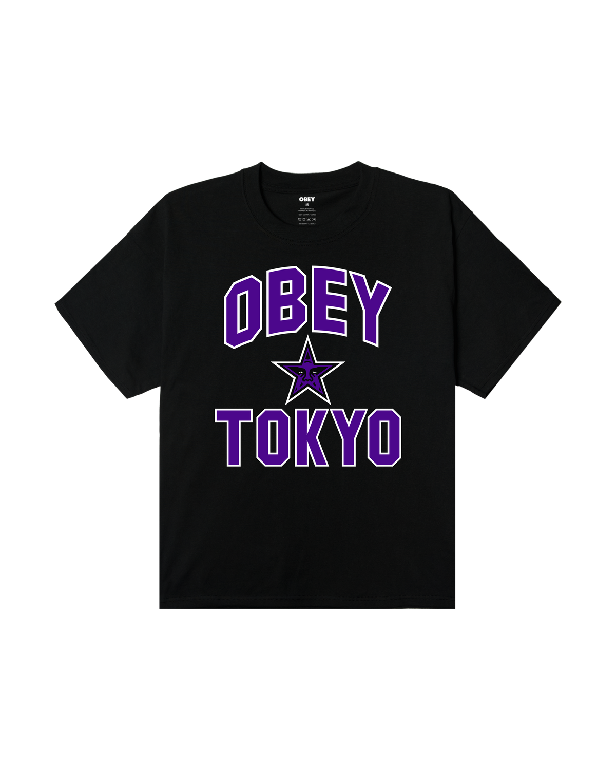 OBEY TOKYO STAR TEE - Black