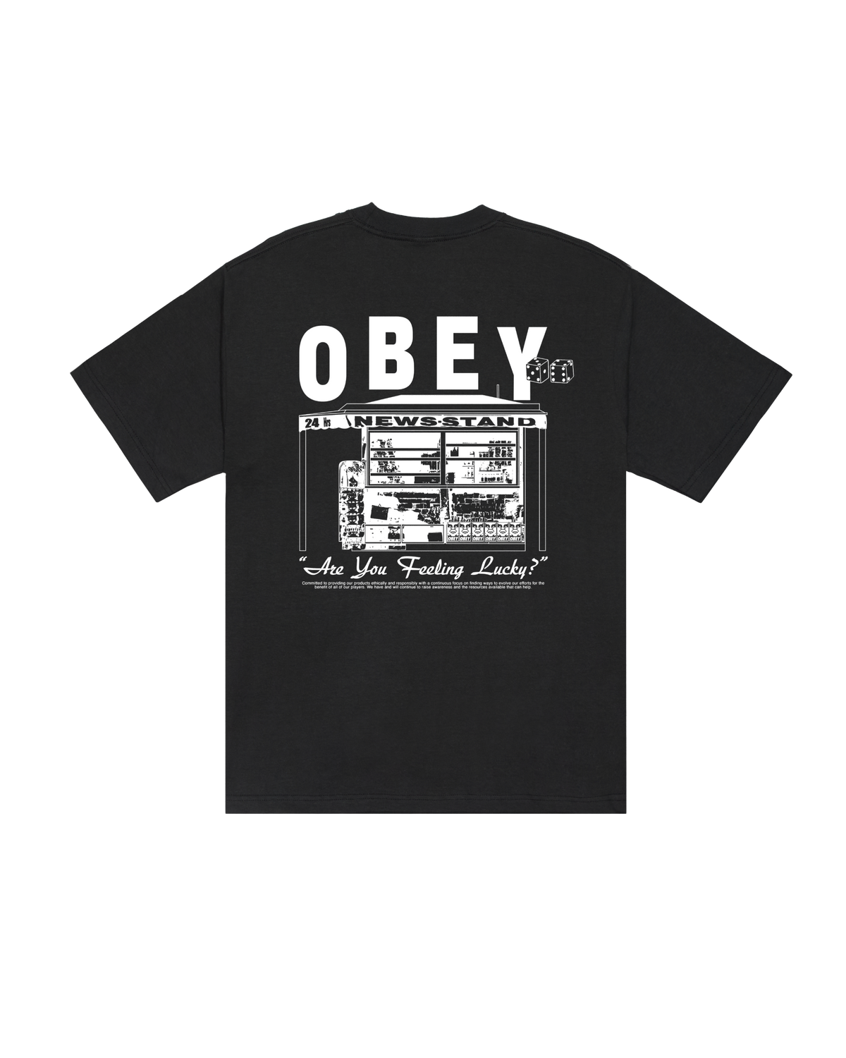 NEWSTAND HEAVYWEIGHT T-SHIRT - VINTAGE BLACK