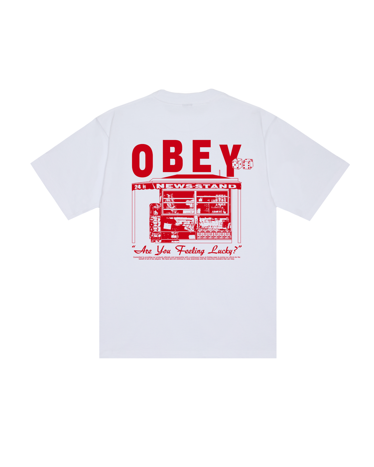 NEWSTAND HEAVYWEIGHT T-SHIRT - WHITE