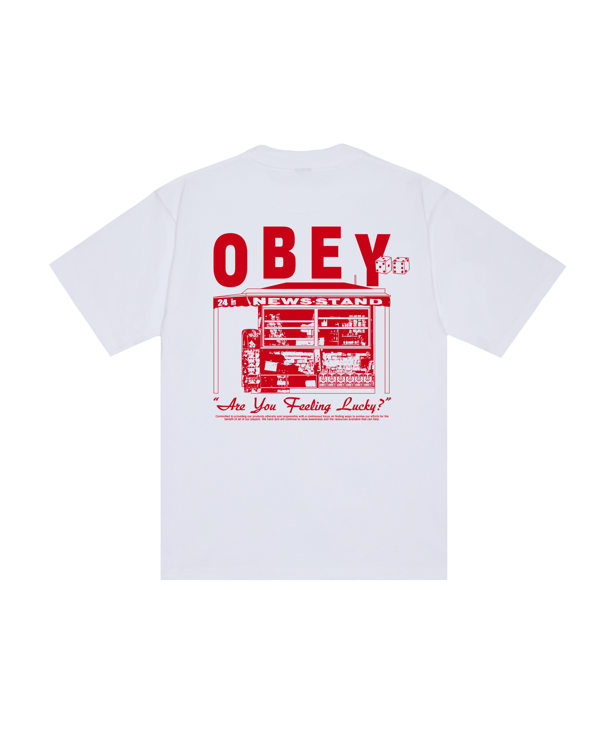 NEWSTAND HEAVYWEIGHT T-SHIRT - WHITE