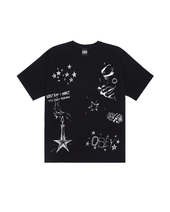 DREAMS OVERSIZED T-SHIRT - BLACK