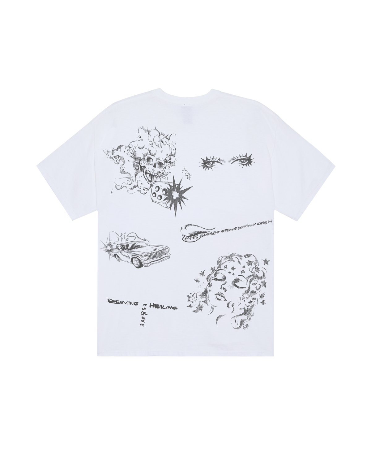 DREAMS OVERSIZED T-SHIRT - WHITE