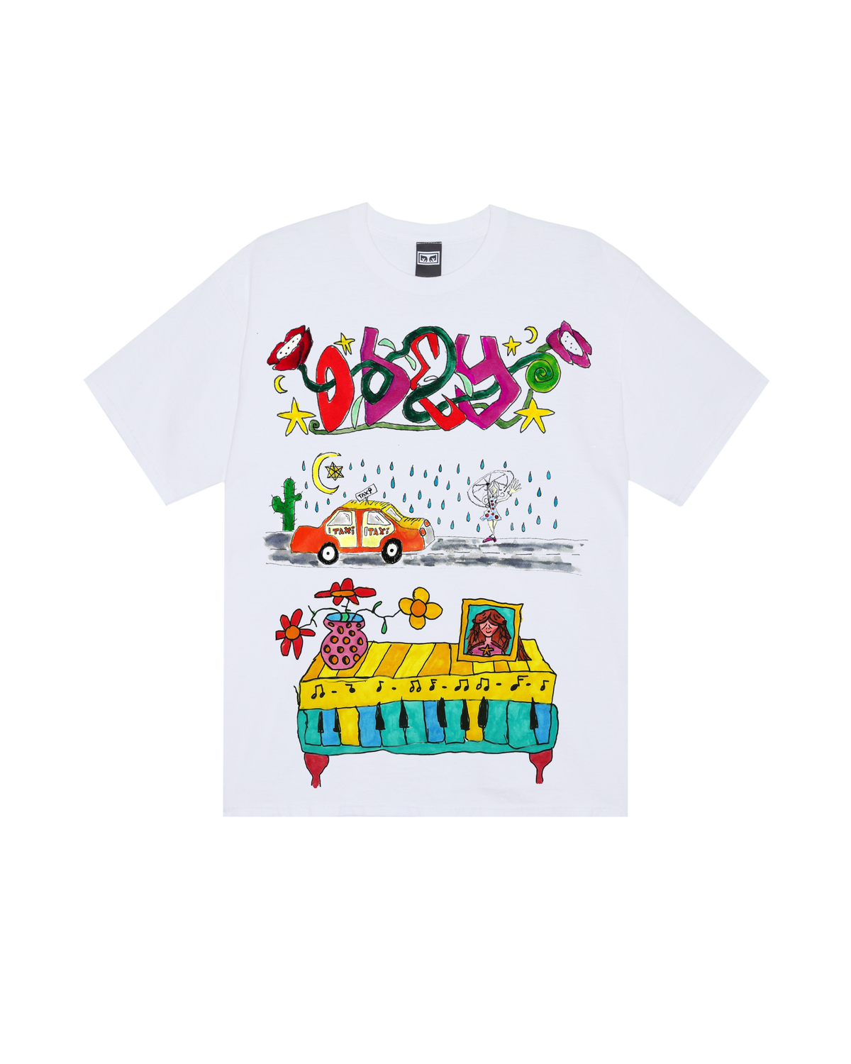 TAXI OVERSIZED T-SHIRT - WHITE