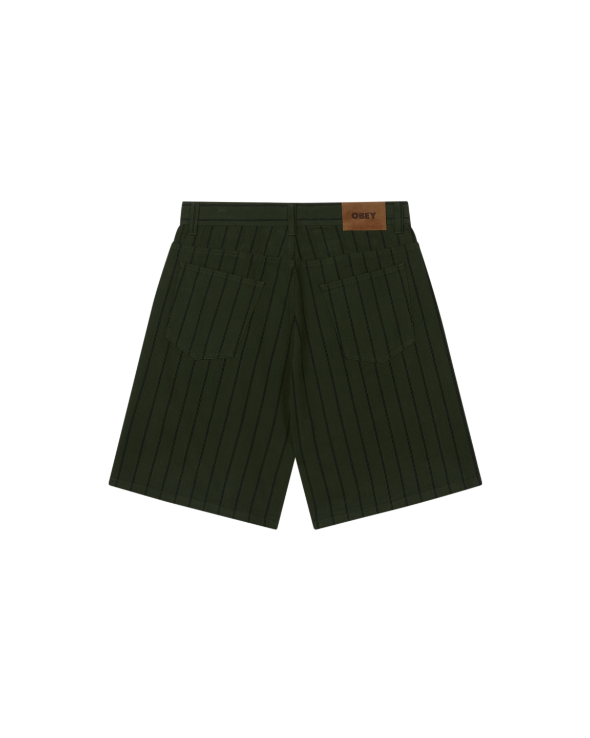STRIPE BAGGY DENIM SHORT