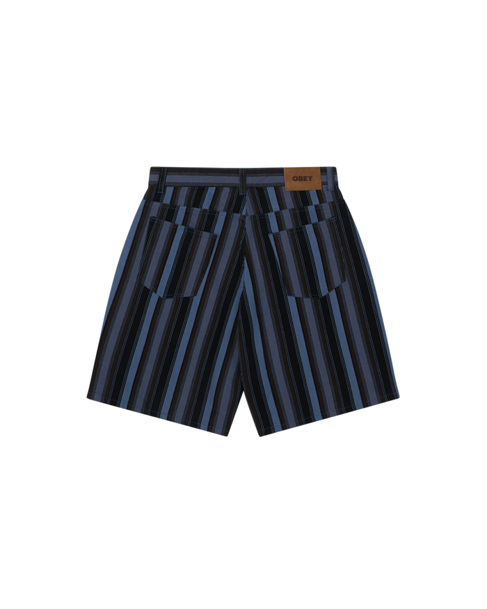 BAJA STRIPE BAGGY DENIM SHORT