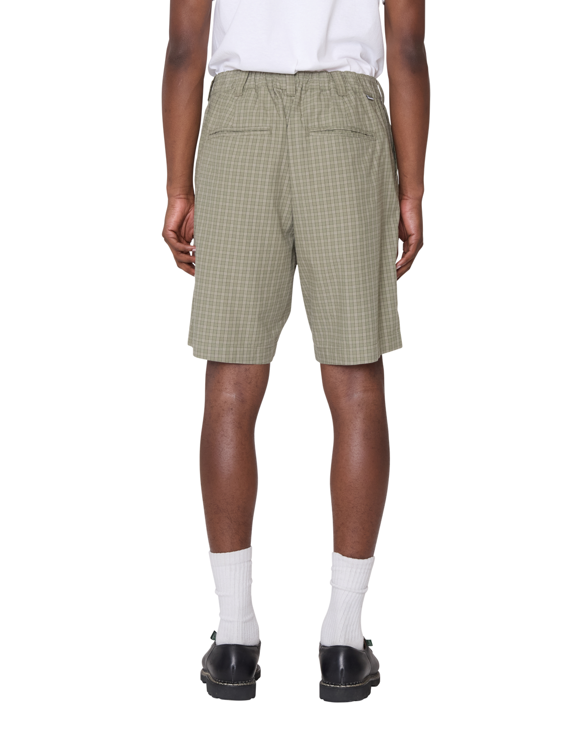 COEN PLEATED PLAID SHORT - BIRCH MULTI