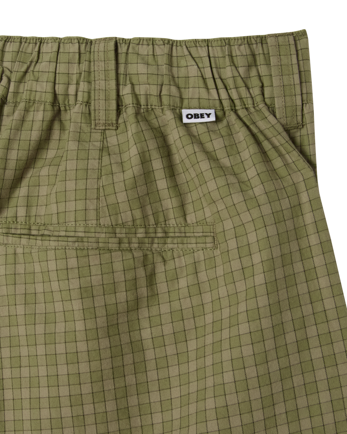 COEN PLEATED PLAID SHORT - VETIVER MULTI