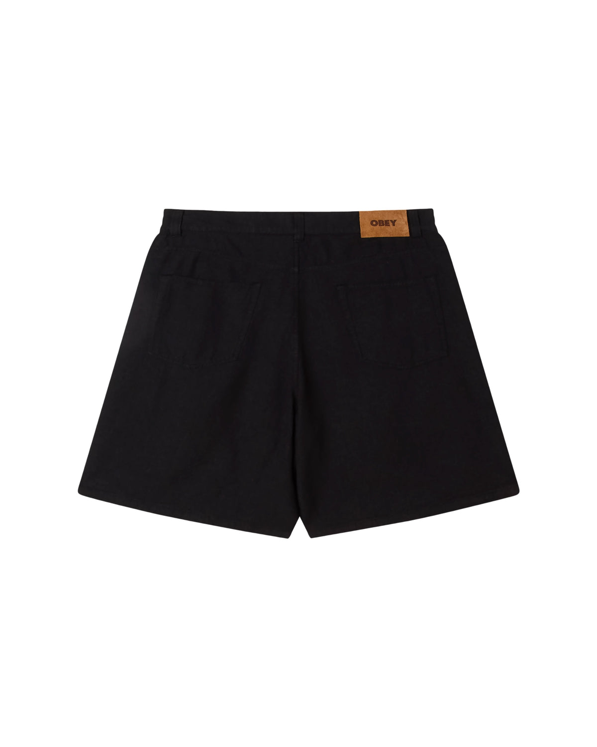 BAGGY LINEN DEVIN SHORT - BLACK