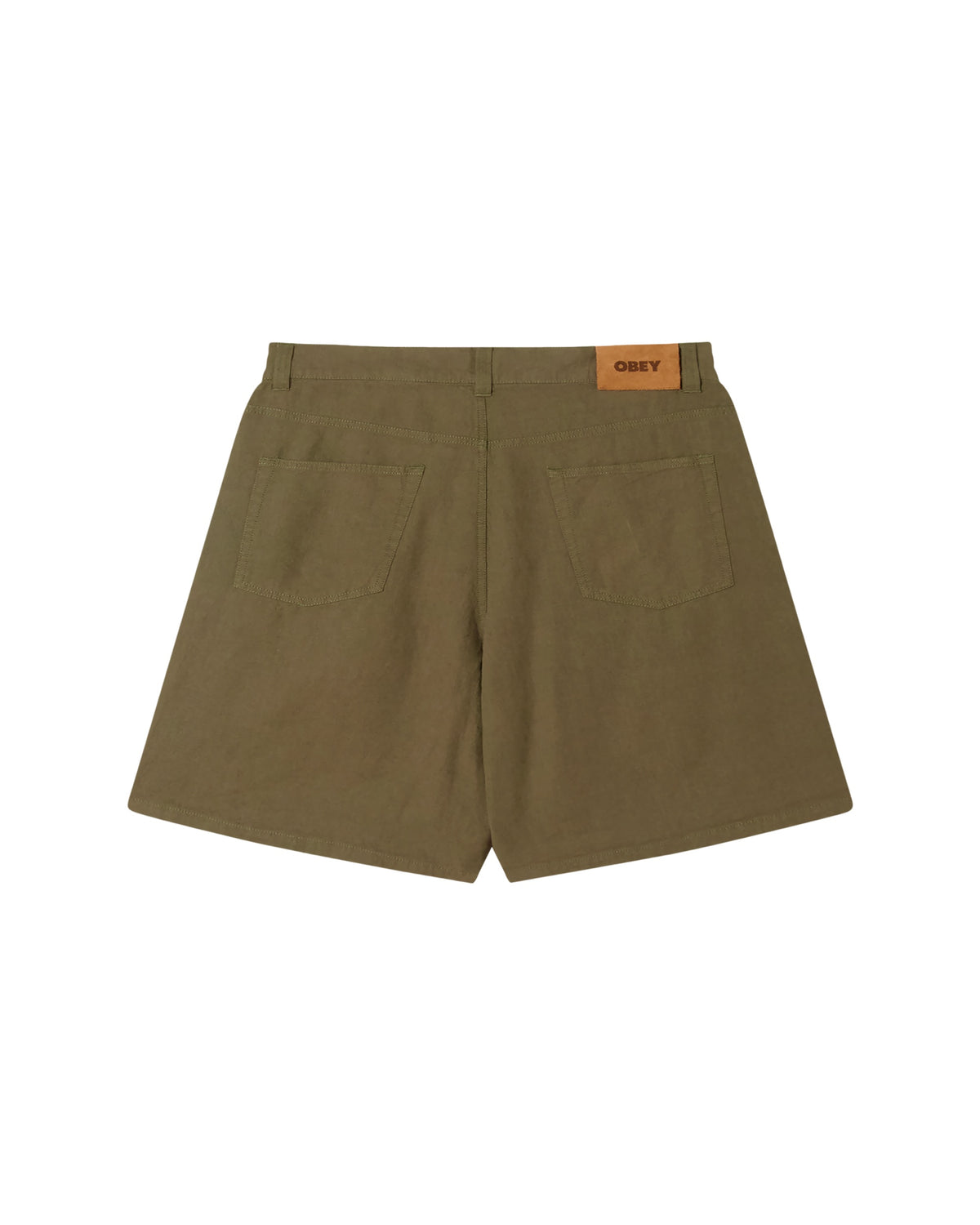 BAGGY LINEN DEVIN SHORT - SMOKEY OLIVE