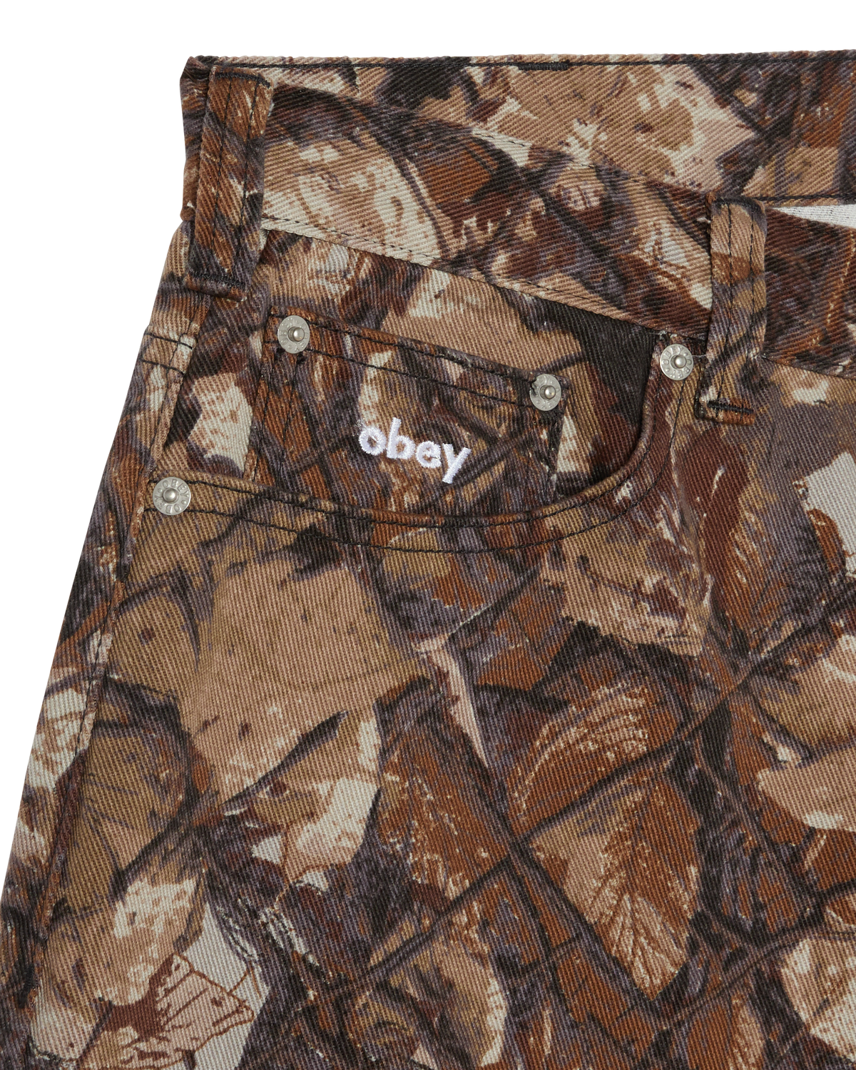 BIGWIG BAGGY DENIM SHORT - FENCE CAMO
