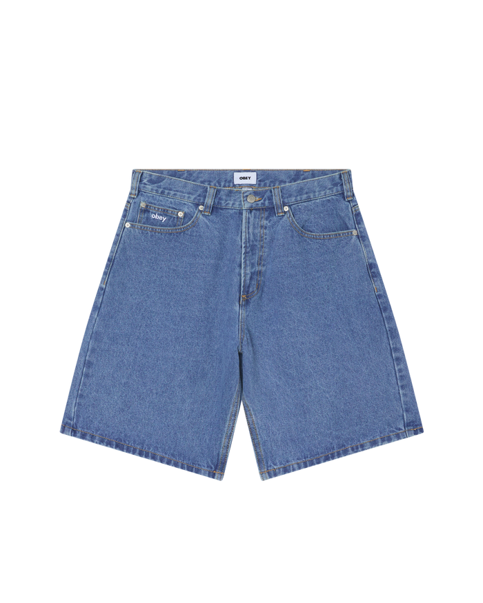 BIGWIG BAGGY DENIM SHORT - LIGHT INDIGO