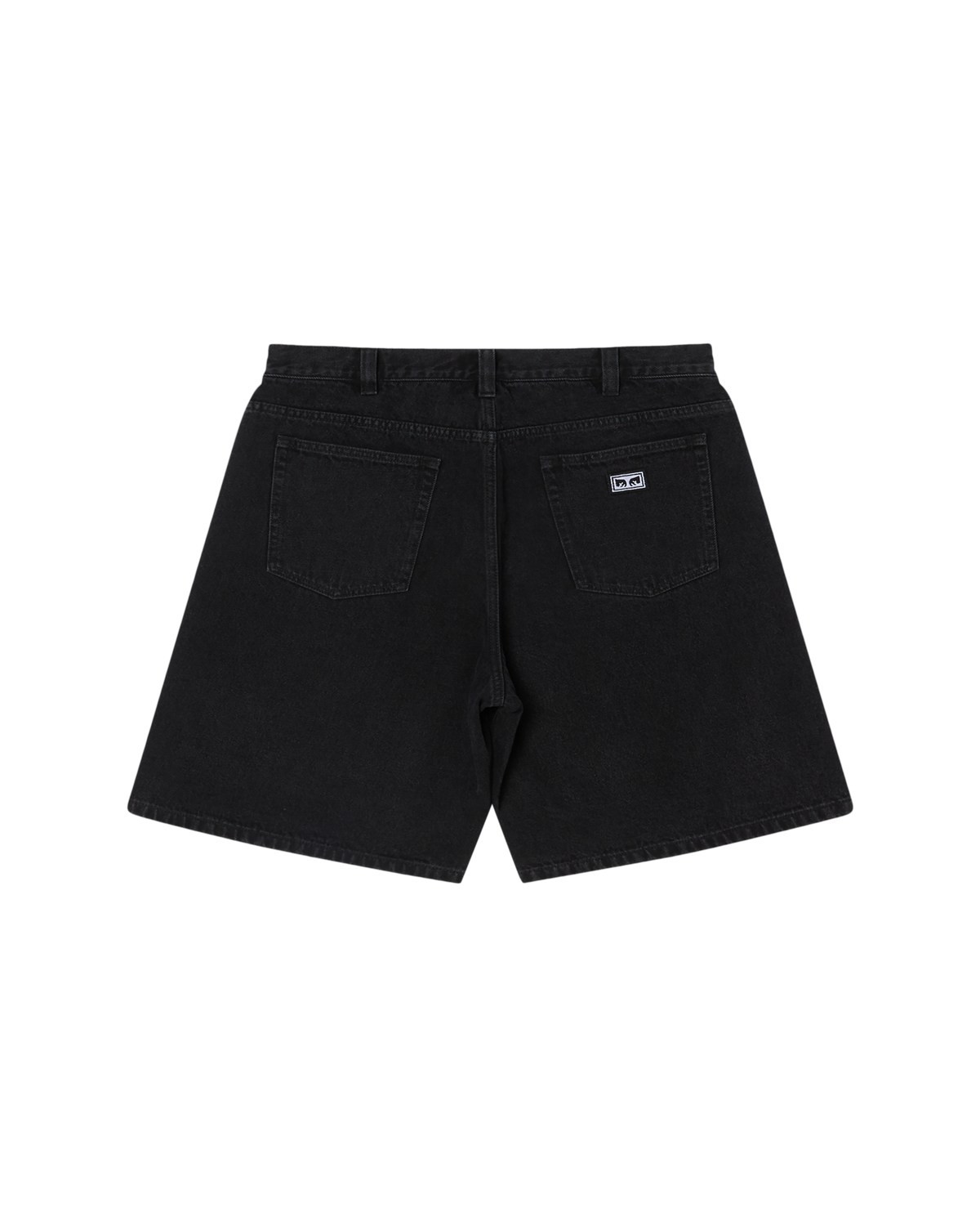 BIGWIG BAGGY DENIM SHORT - WASHED BLACK