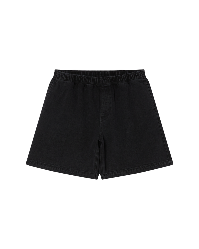 EASY DENIM SHORT - WASHED BLACK