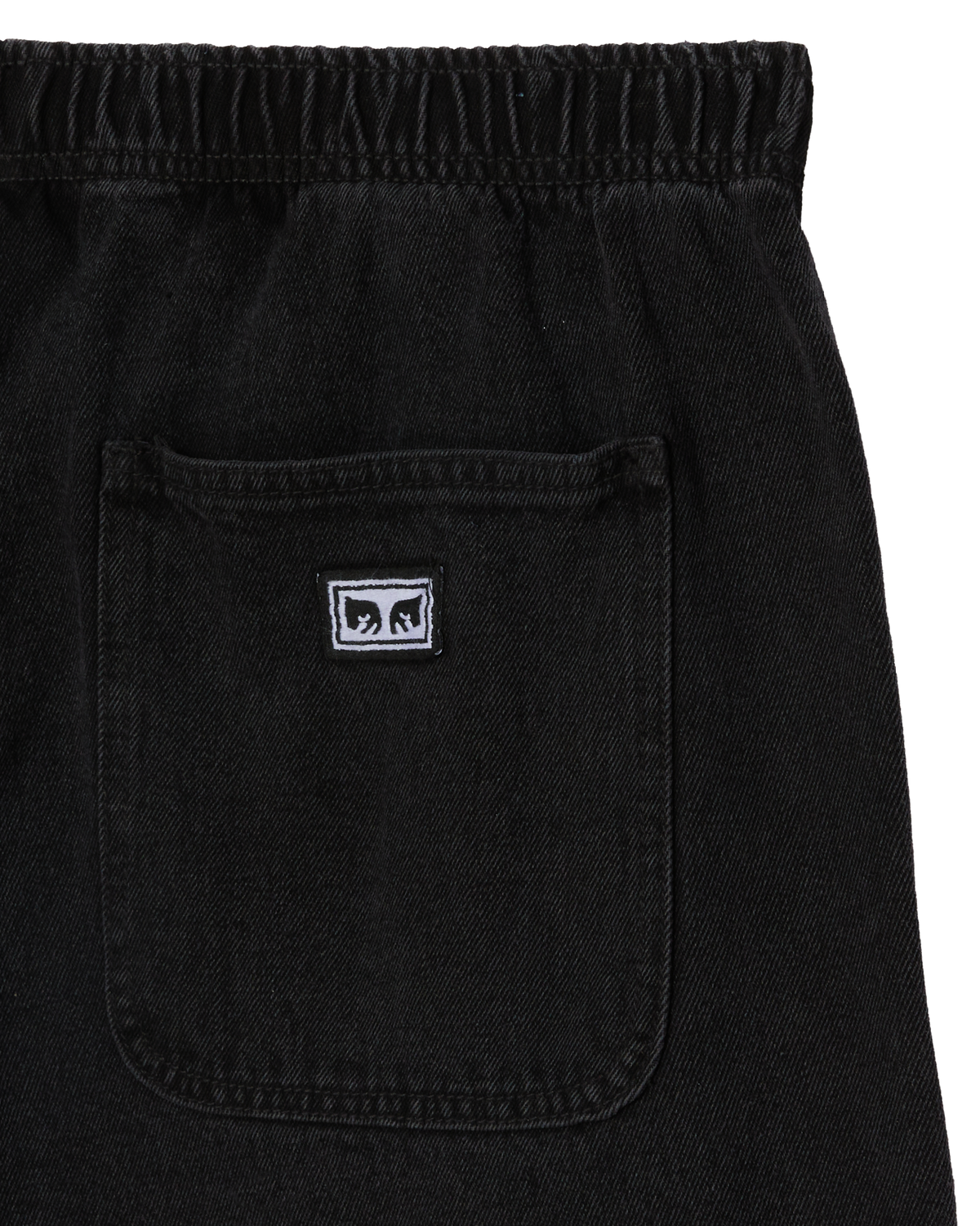 EASY DENIM SHORT - WASHED BLACK