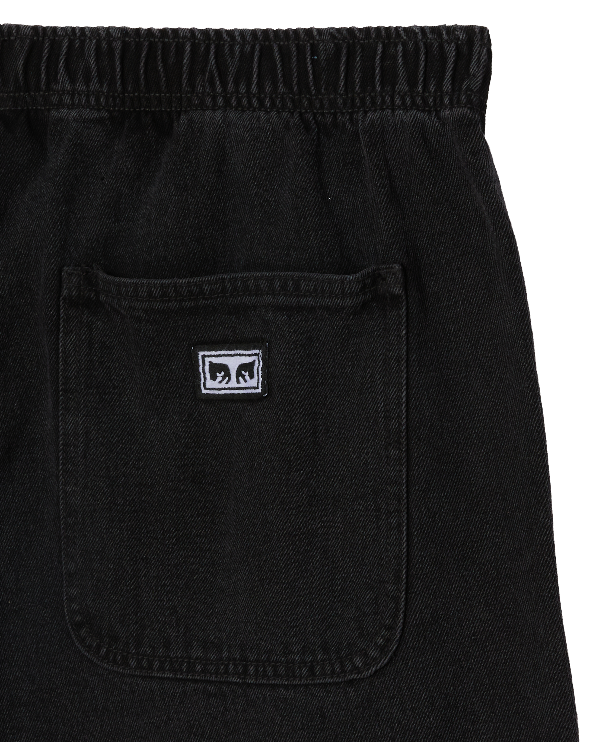 EASY DENIM SHORT - WASHED BLACK