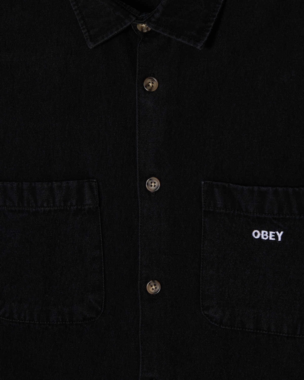 CHARLIE DENIM WOVEN - FADED BLACK