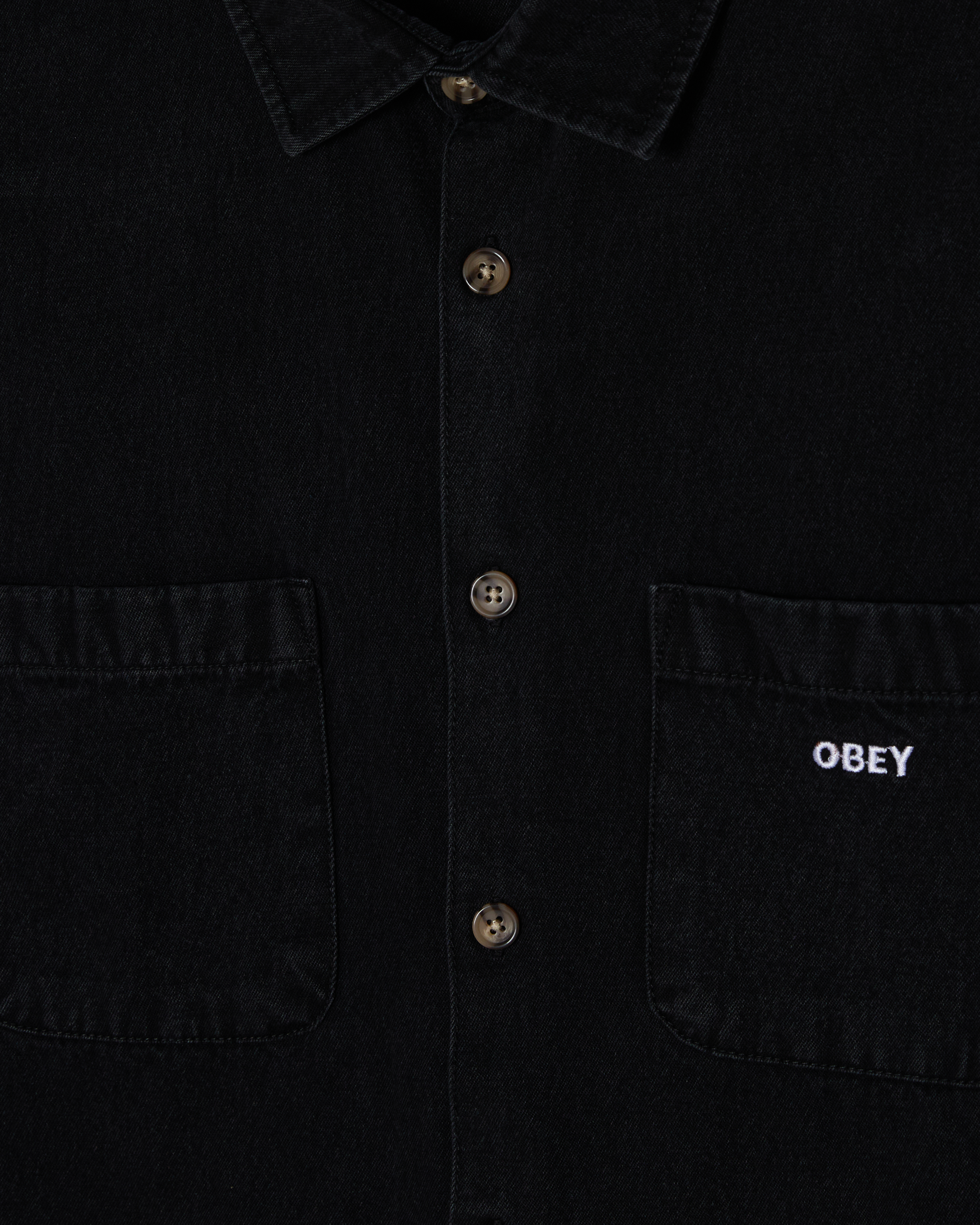 CHARLIE DENIM WOVEN - FADED BLACK