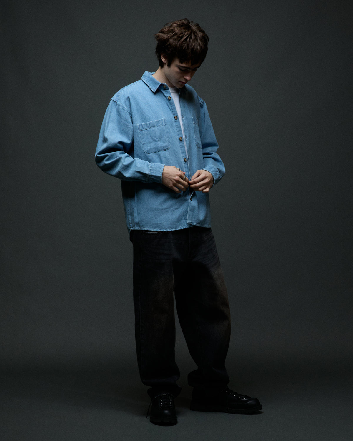 CHARLIE DENIM WOVEN - LIGHT INDIGO