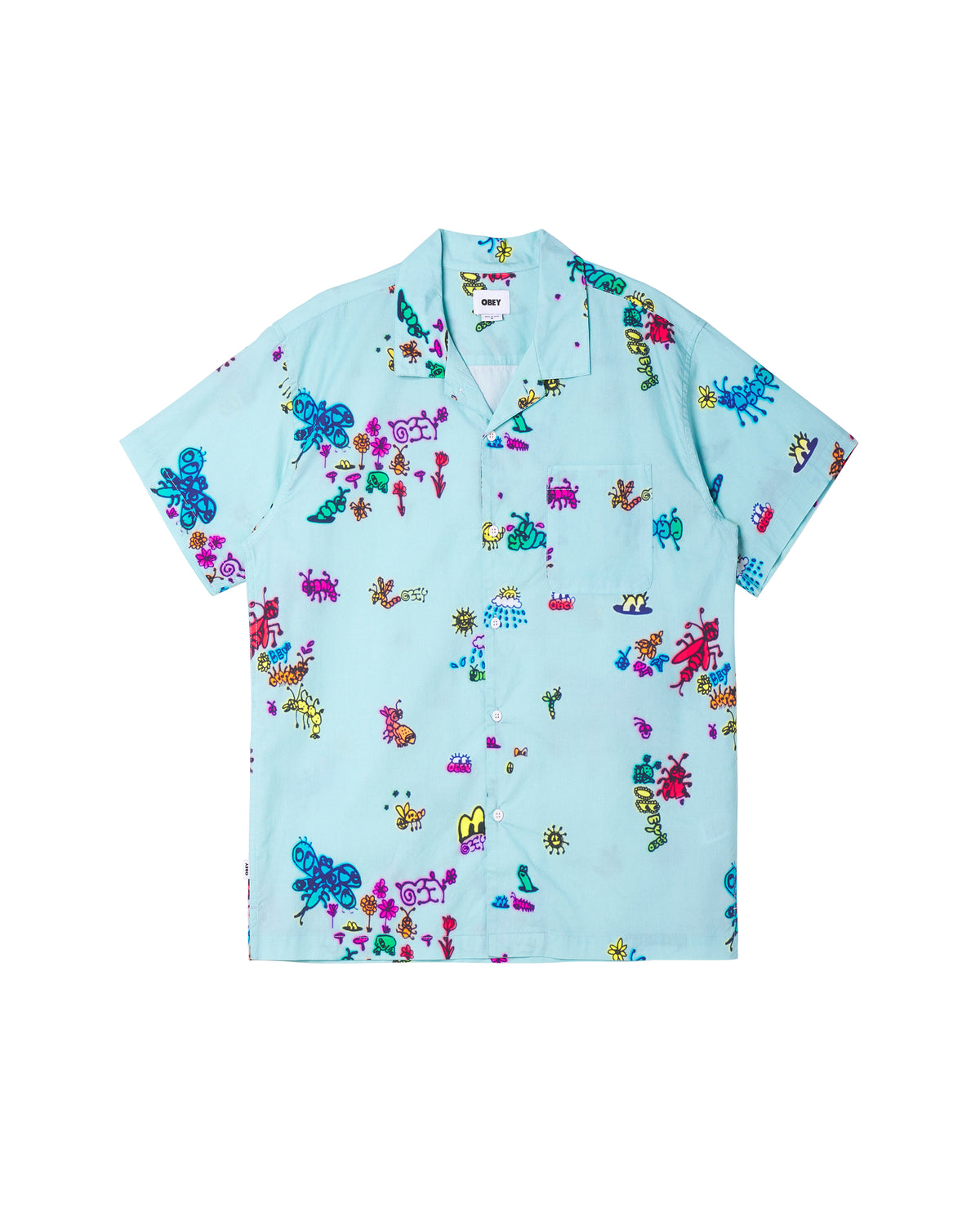 DOODLES SS SHIRT - PURE WATER MULTI