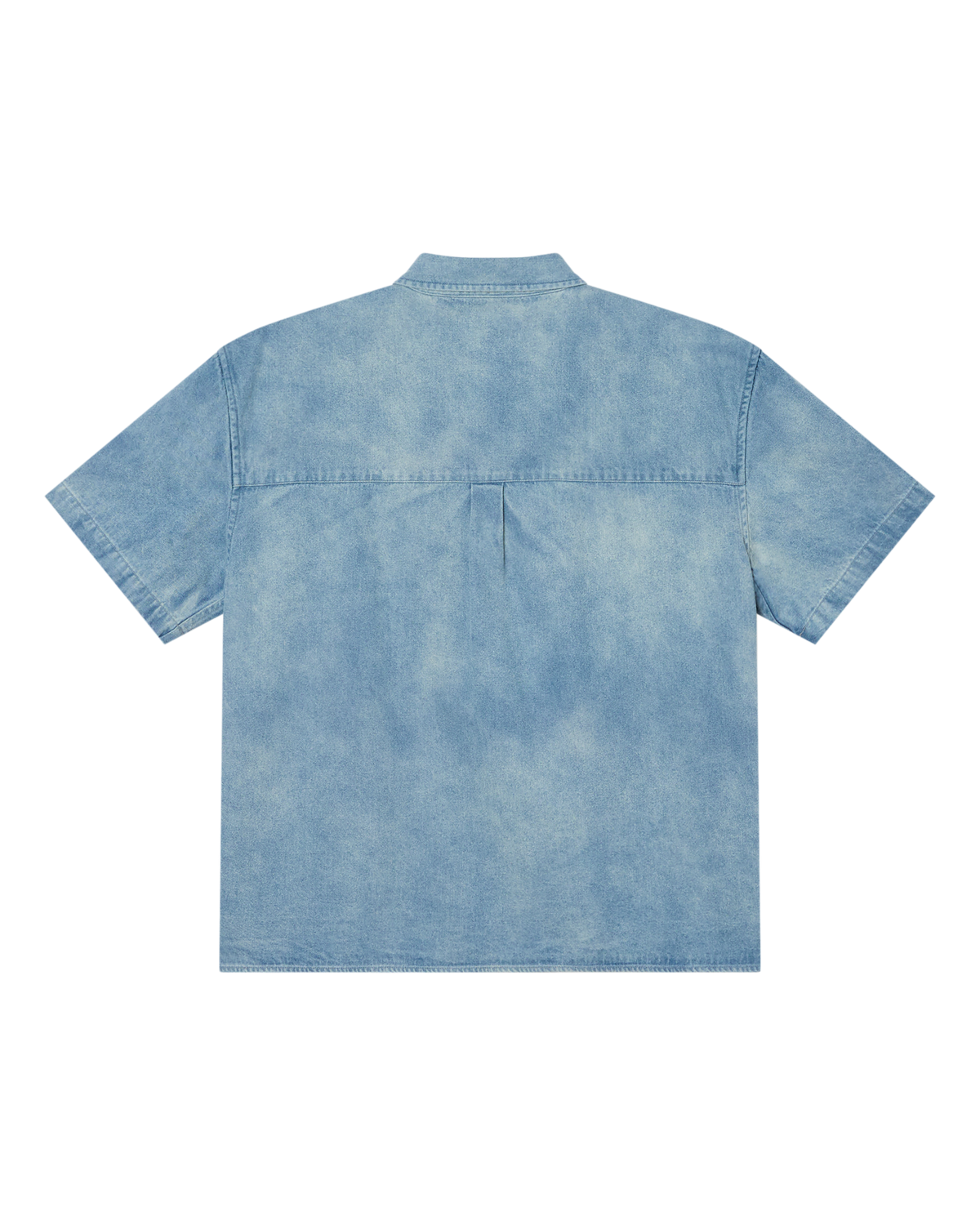 OWENS DENIM SS SHIRT - BLEACHED INDIGO