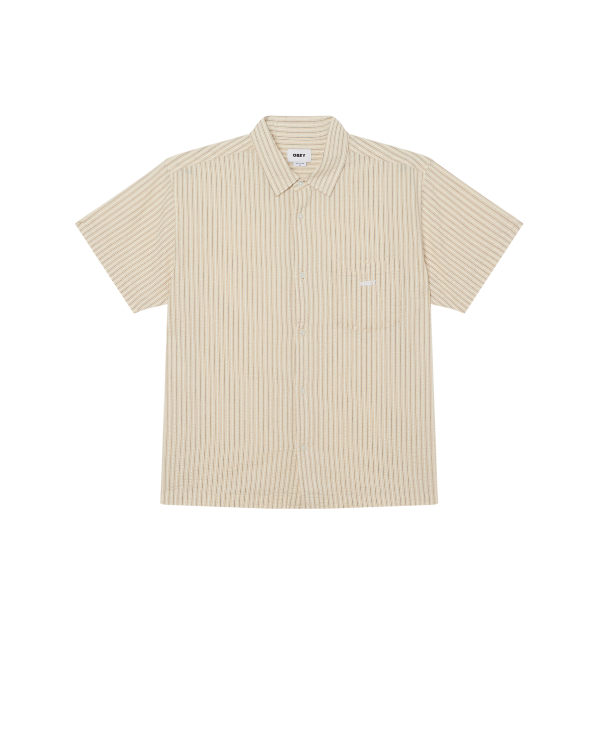 ALAN SS SHIRT - UNBLEACHED MULTI