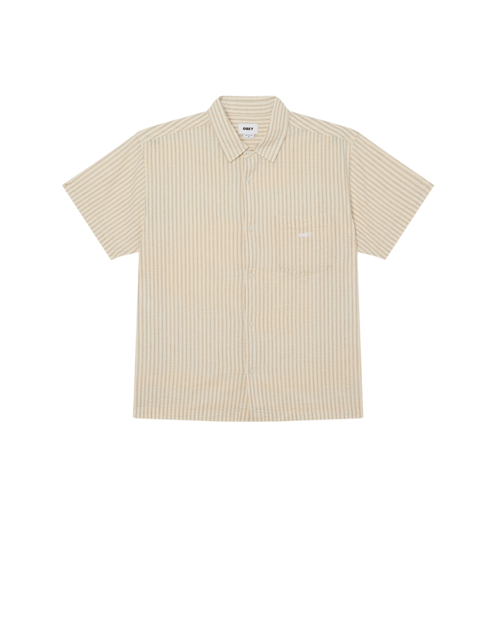 ALAN SS SHIRT - UNBLEACHED MULTI