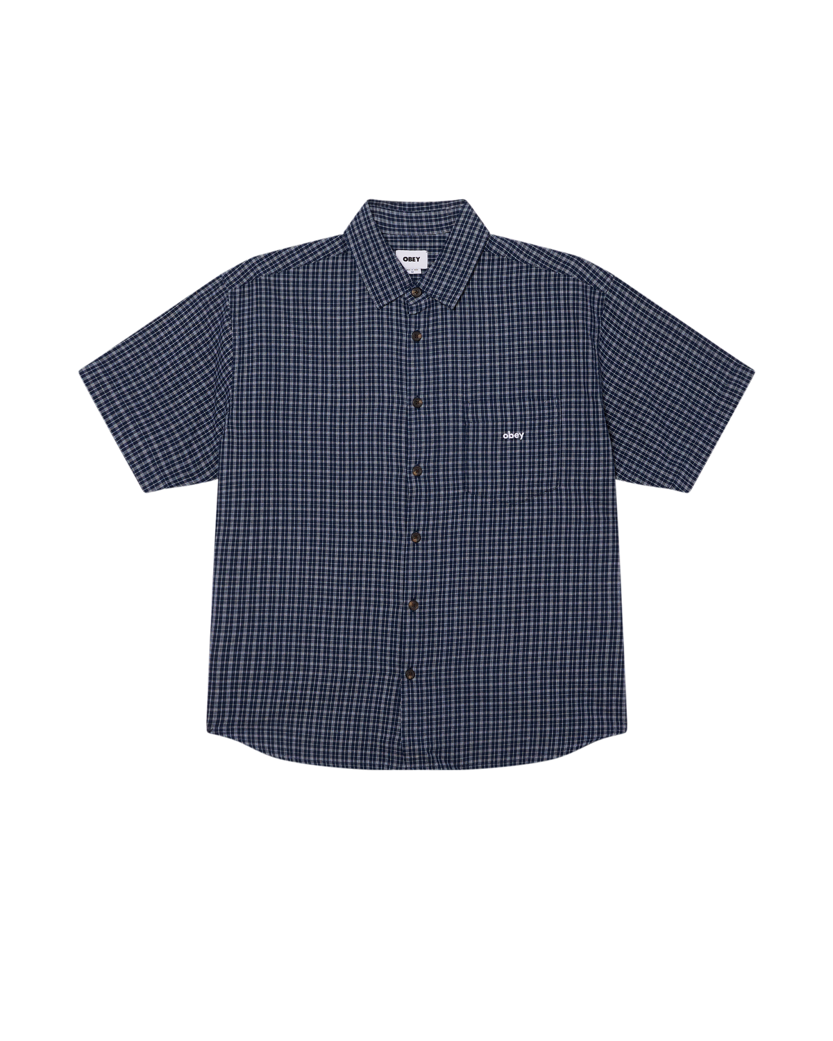 BIGWIG IAN SS SHIRT - ACADEMY NAVY MULTI