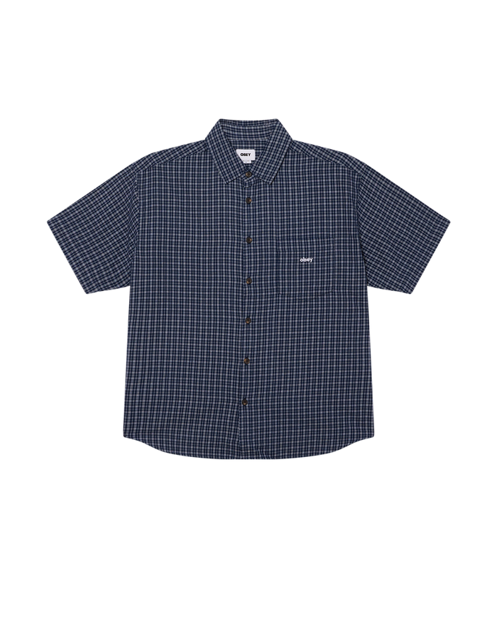 BIGWIG IAN SS SHIRT - ACADEMY NAVY MULTI