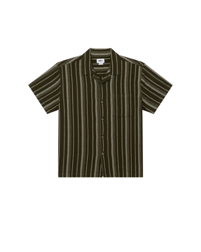 HUGH SS SHIRT - DARK SAGE MULTI