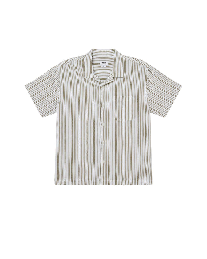 EVANS WOVEN - MOSS GREEN MULTI
