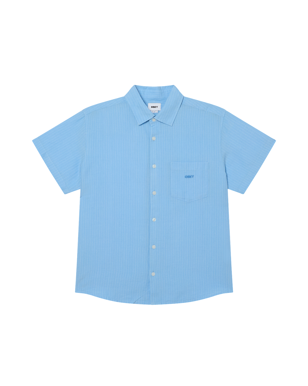 BARRY SS SHIRT - SKY BLUE MULTI