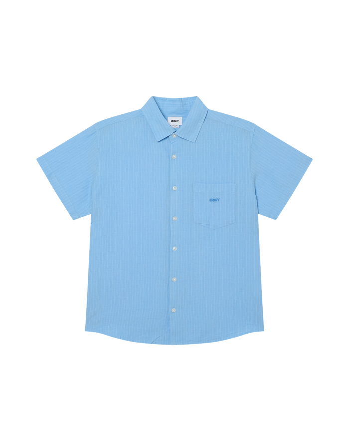 BARRY SS SHIRT - SKY BLUE MULTI