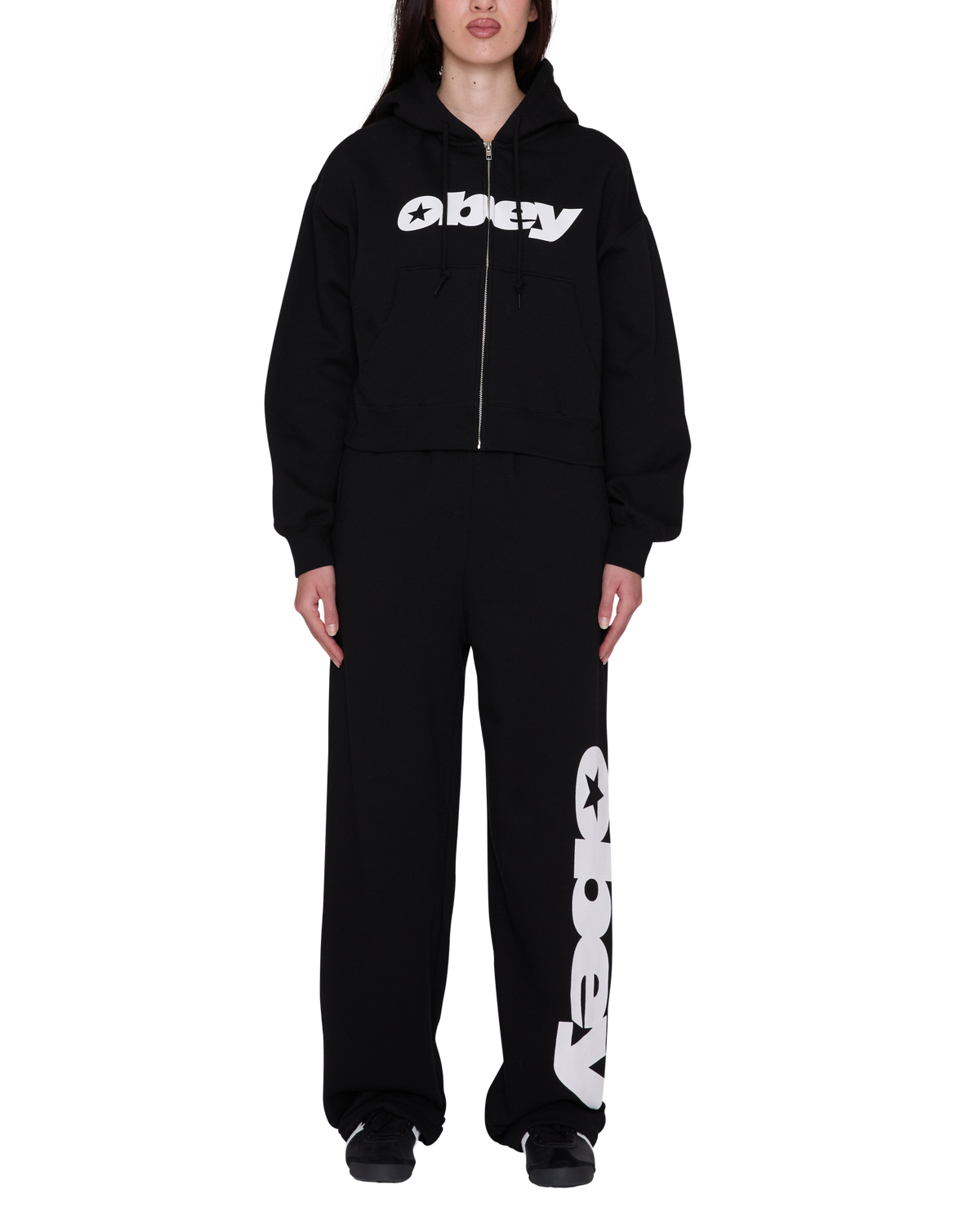 SPEED STAR ZIP UP HOOD - BLACK