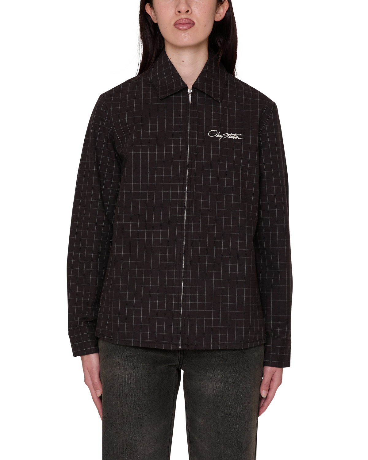 DANA SHIRT JACKET - BROWN MULTI