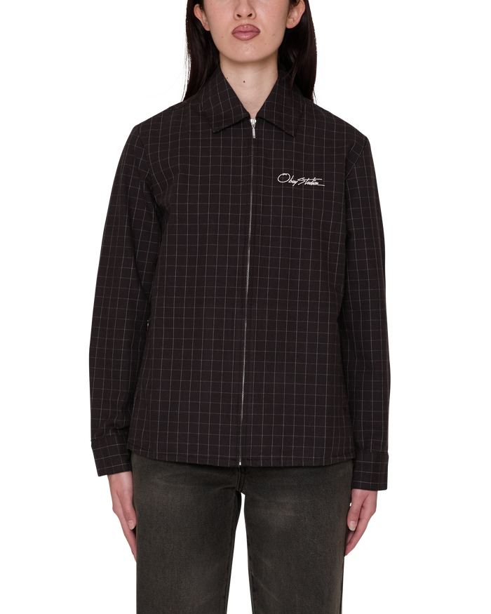 DANA SHIRT JACKET - BROWN MULTI