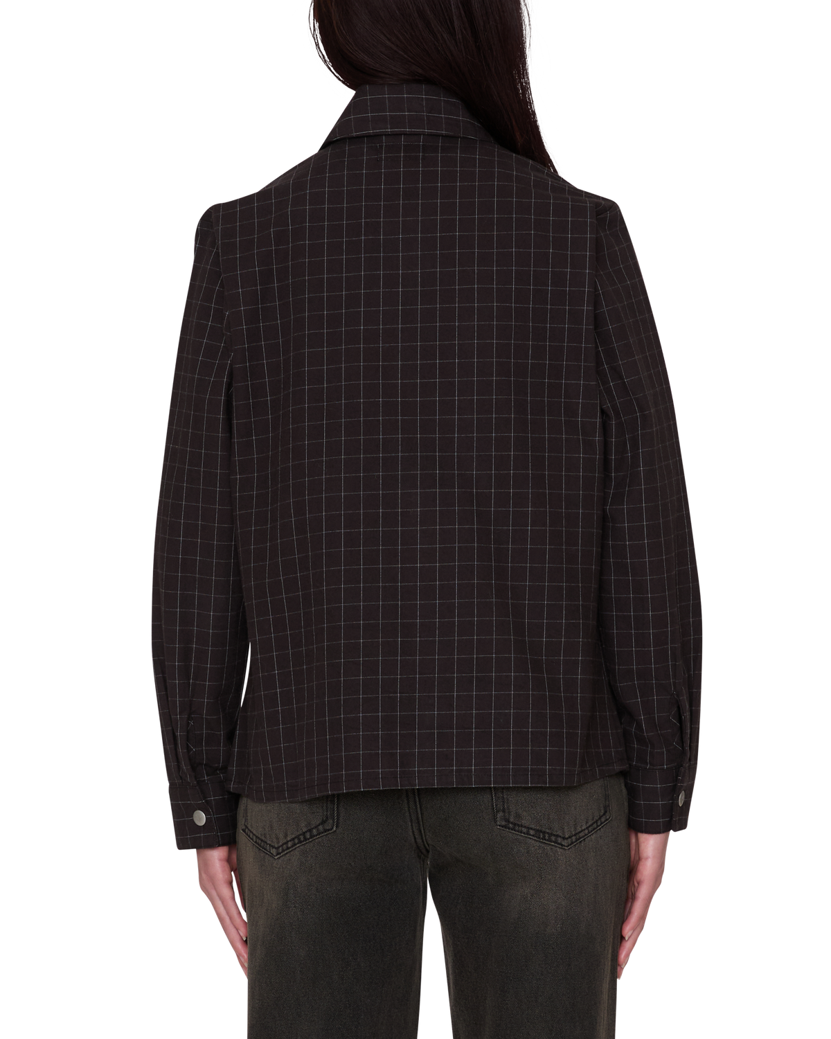 DANA SHIRT JACKET - BROWN MULTI