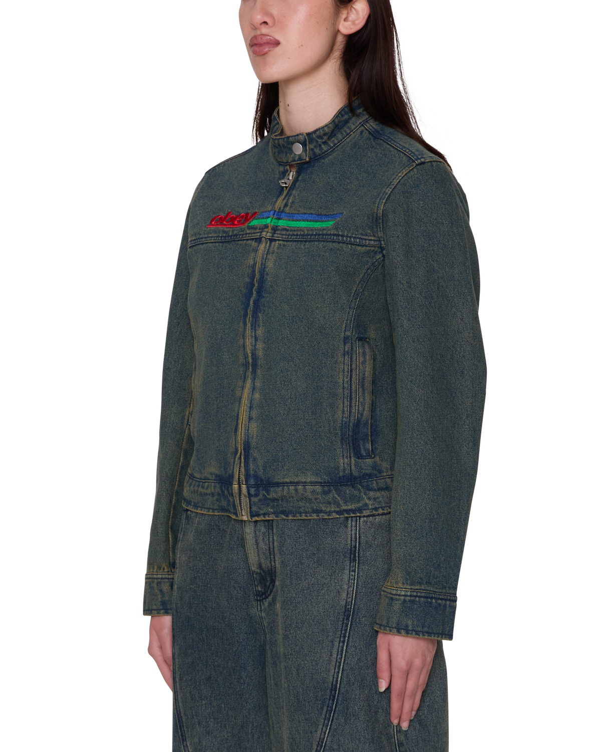 ROVE MOTO JACKET - YELLOW TINT WASH