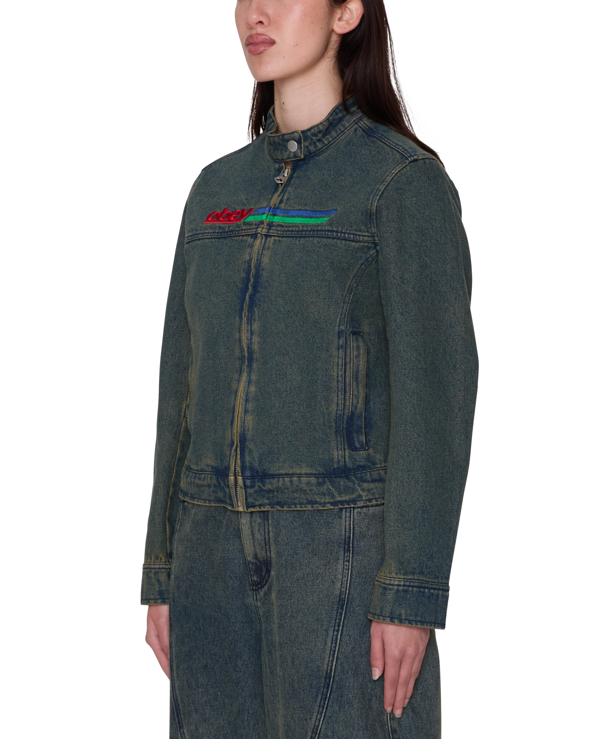 ROVE MOTO JACKET - YELLOW TINT WASH
