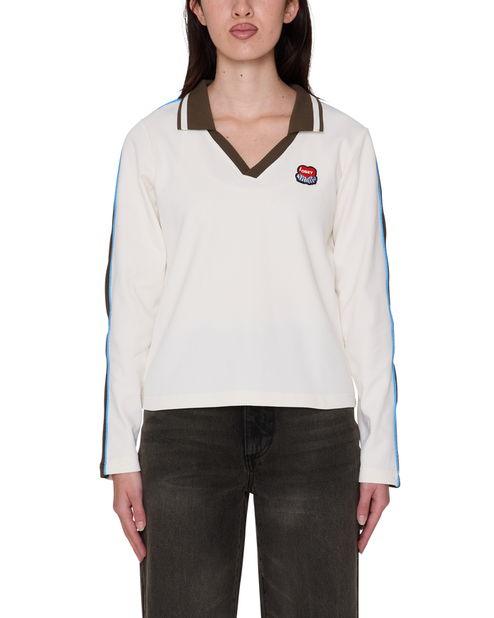 AREN LS POLO - UNBLEACHED MULTI